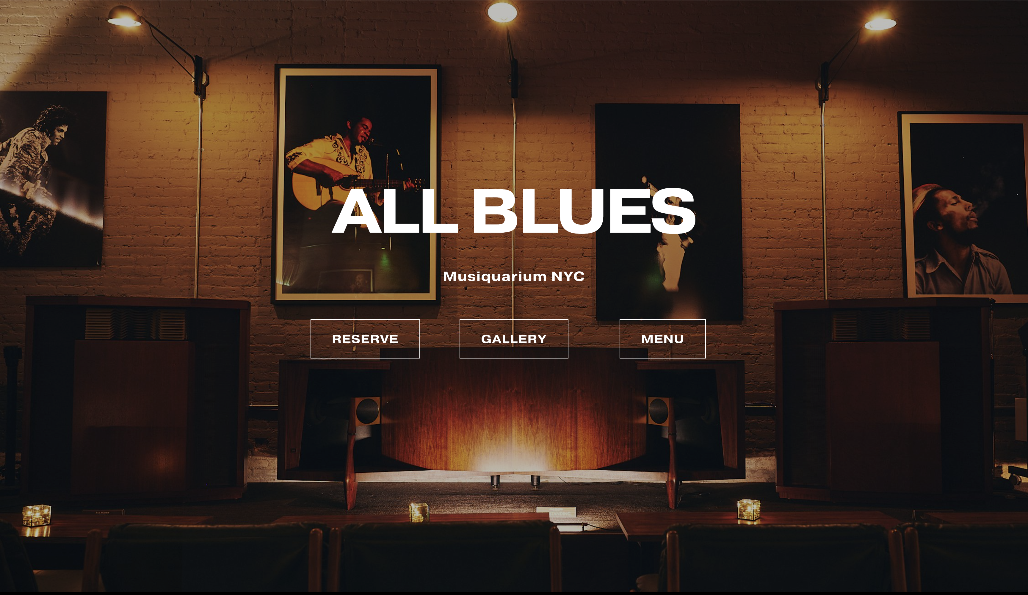 Screenshot of all blues site